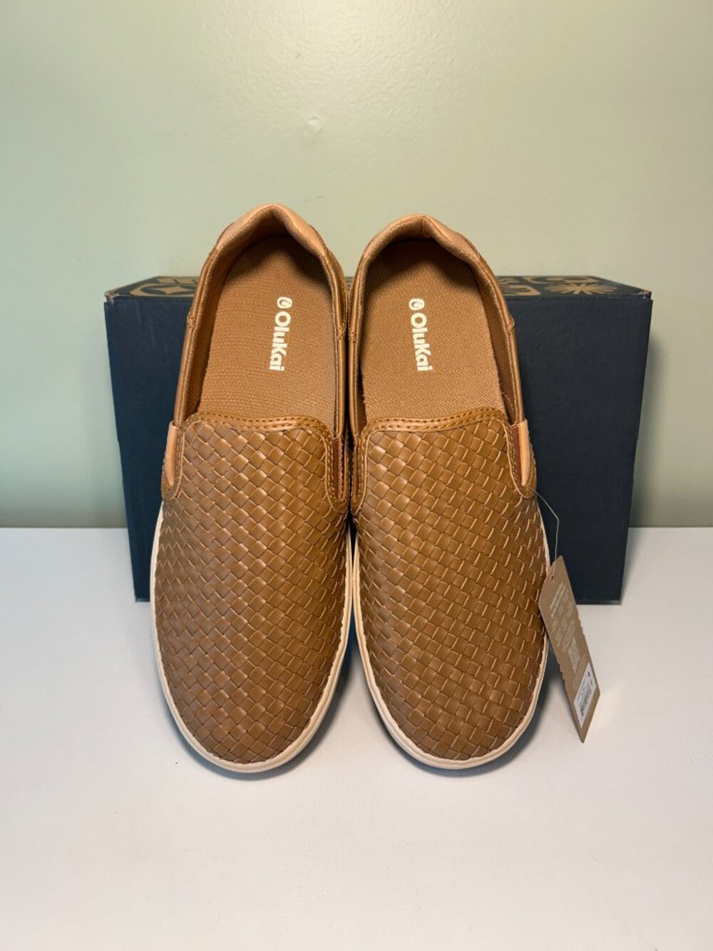 Olukai Men's Lae‘ahi Lauhala Woven Leather Shoes